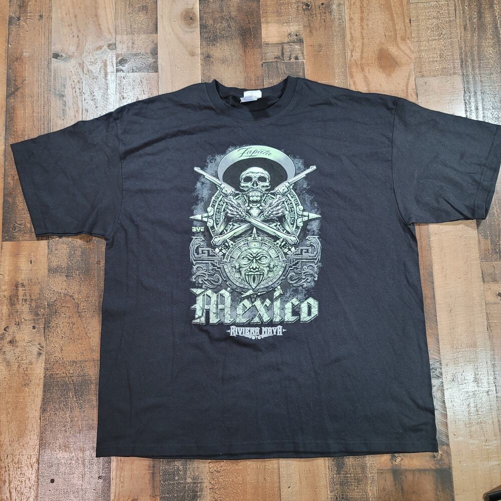 YAZBEK  Men's XXL Black Mexico Riviera Maya